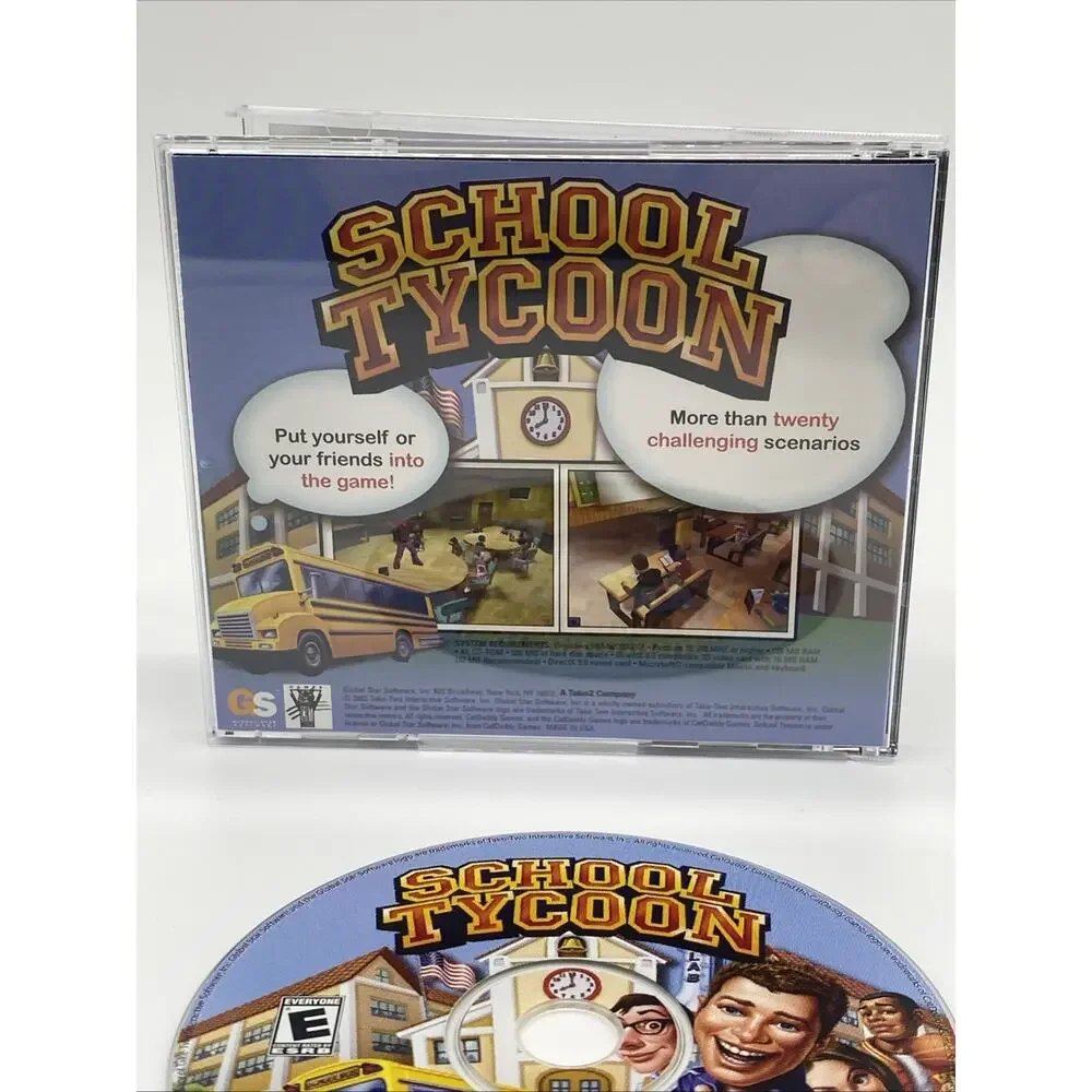 School Tycoon PC CD-Rom 2003 Windows School Management Simulation Game